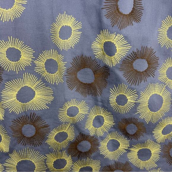 Boden Blue Embroidered Sunburst A line Pencil Skirt Size 8 - Picture 8 of 12